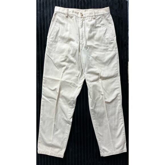 Eddie Bauer Women's Pants Size 8P - Pleated Front, Beige, 27" Inseam - Picture 1 of 4